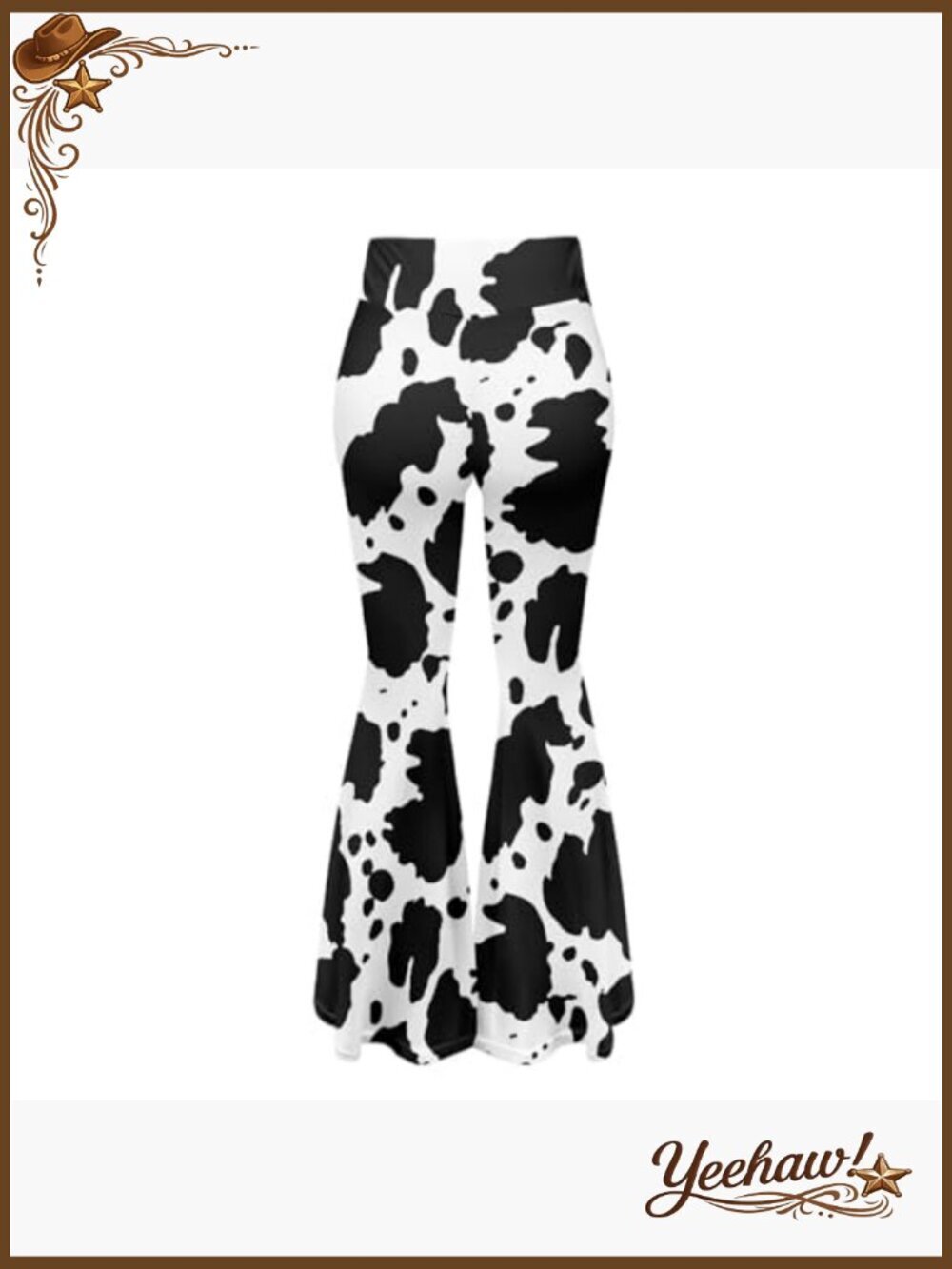 Women's High-Waist Flare Leggings Yoga Pants Polyester Spandex Tummy Control - Picture 3 of 7